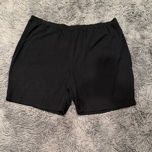 Woman Within Black Athletic Shorts